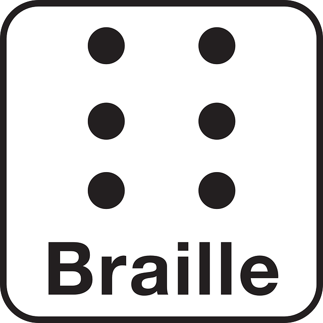 Aiutare quelli con disabilità con i segni Braille ADA